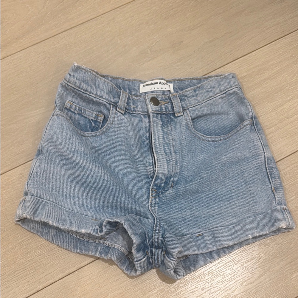 American Apparel Women's Blue Denim Shorts